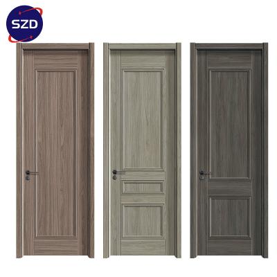 China Fire protection SZD villa door interior melamine wooden door for apartment MDF interior laminated door for sale