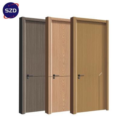 China Interior Wooden MDF Soundproof Door Sound Insulation SZD Doors Front Entry Doors for sale