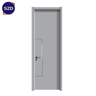 China SZD Door Modern External Mahogany Solid Wood Double Door For Villa And Commercial Glazed Door for sale