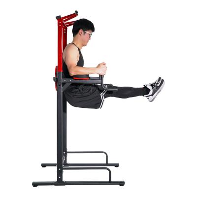 China Home Use Multi-gym Strength Training Chin Up Power Tower Pull Up Bar Dip Station for sale