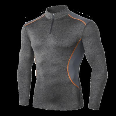 China Breathable Men's Zipper Sweatshirt Sportswear 1/4 Half Zipper Sweater For Tennis Increasing Casual Sport for sale