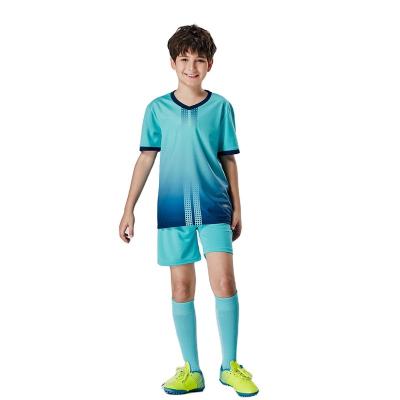 China Team Kid Soccer Jersey Wear Football Club Kids Quick Dry Tank Top Kids Set Customized Logo Sublimation Printing for sale