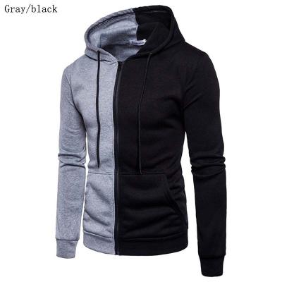 China Anti-Wrinkle Mixed Colors Mens Zipper-Up Jacket With Hood Custom Plus Size Hoodie Gym Jogger Tracksuit Wear for sale