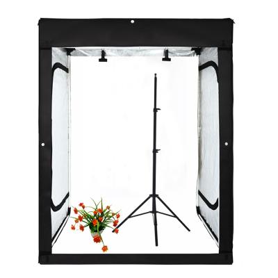 China 200cm Deep Photography LED Tent Led Lamp Studio Soft Light Box Studio Shooting Room For Photo Equipment 120*80*160cm for sale