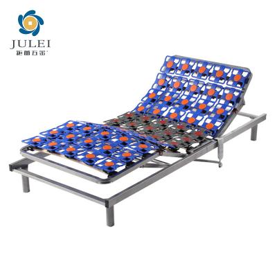 China Adjustable (height) New Style Electric Adjustable Queen Bed Mechanism Metal Frame Double Bed Suitable Apartment for sale