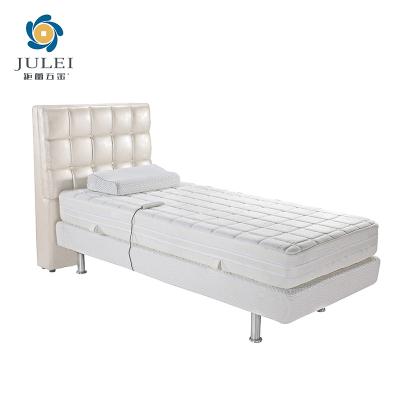 China Adjustable (height) Factory Wholesale Double Base Furniture King Size Adjustable Backrest Upholstered Bed With Mattress for sale