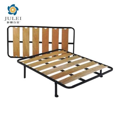 China KD High Load Bearing Customizable Well-Made High Quality Fine Capacity Metal Twin King Size Bed Frame for sale