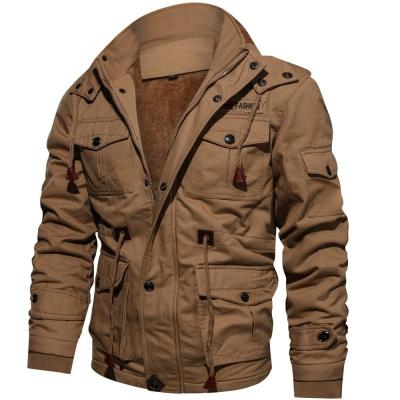 China Viable High Quality Military Jacket Winter Fleece Pilot Jackets Warm To Thicken Outerwear Plus Size Men's Jackets for sale