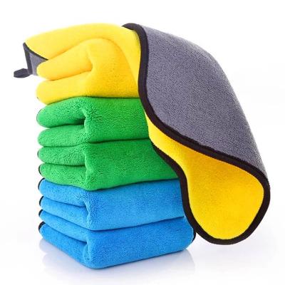 China 40x40cm 400gsm High Quality Viable Cleaning Towel Car Wash Fabric Microfiber for sale