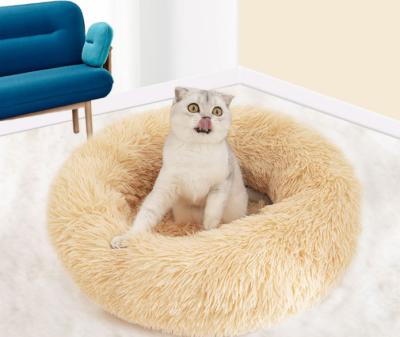 China Custom Waterproof Washable Round Cat Dog Pet Bed Factory Breathable Best for sale