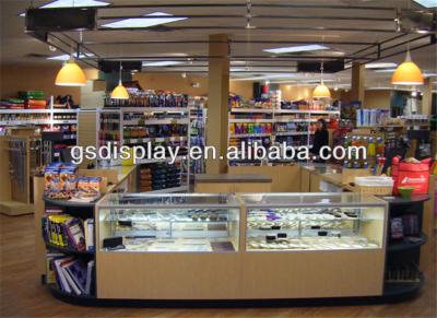 China PANEL Customized Kiosk Design For Convenience Store Furniture for sale