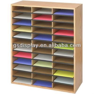 China Filing Cabinet 36 Compartment Literature Organizer Corrugated Fiberboard Cabinet for sale