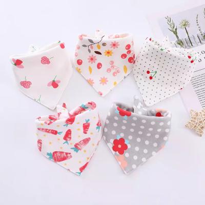 China Best Baby Towel Wholesale Food Safe Feeding Cotton For Plain Children Baby Bandana Drool Infant Bibs for sale