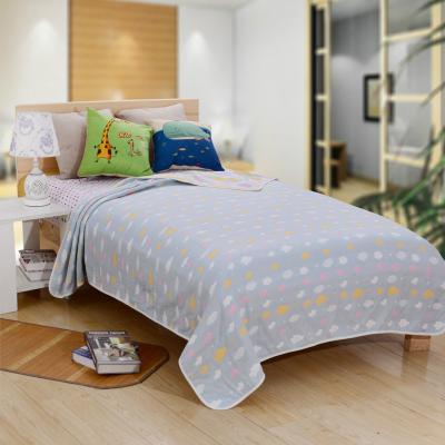 China Custom Jacquard Home Cotton Bedspread Bedding Set Summer Quilting 6 Layers Jacquard Weave Bedspread Set for sale