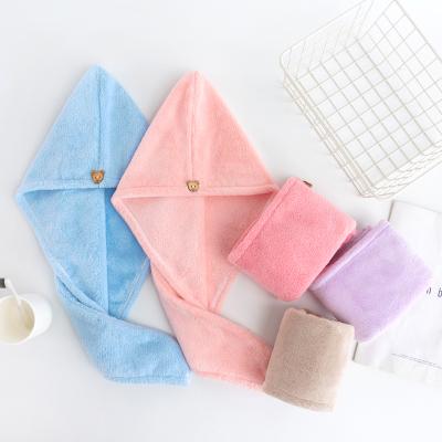 China Factory Direct QUICK DRY Dry ​​Hair Wrapping Towel Microfiber Towel Quick Dry Hair Turban Drying Towel for sale