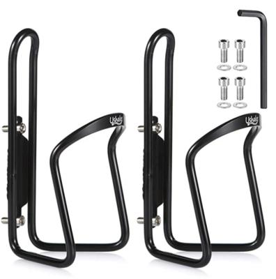 China Water Bottle Cages, Lightweight Aluminum Bicycle Base Alloy MTB Water Bottle Holder Cages Brackets 2 Packs None for sale