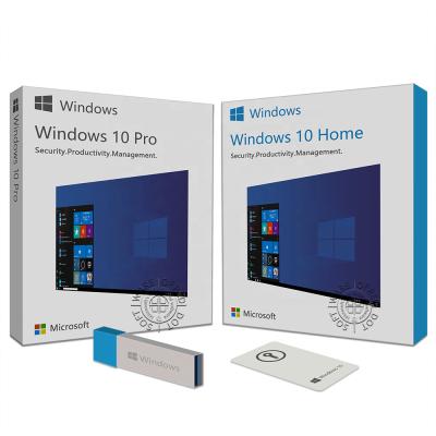 China Retail Windows 10 Pro USB System Software Windows 10 Pro Retail Box OEM Digital Delivery Email COA Key Global Online Activation License Genuine Windows 10 Professional for sale