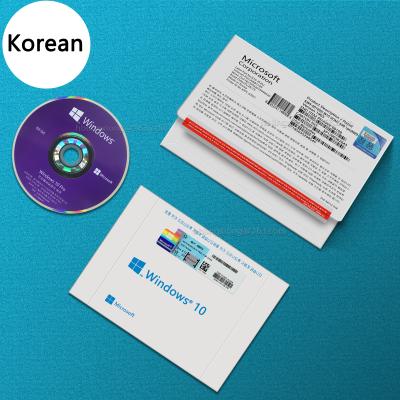 China Genuine OEM Windows 10 Windows 10 Pro Key System Software Windows 10 Professional DVD Version Full Package Professional Korean Global Online Activation for sale