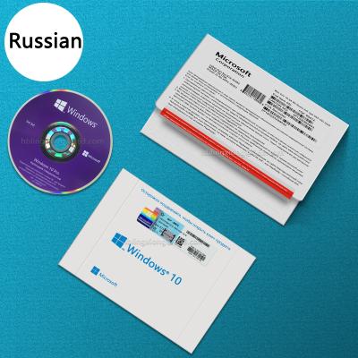 China Genuine OEM Windows 10 Windows 10 Pro Key System Software Windows 10 Professional DVD Version Full Package Professional Russian Global Online Activation for sale