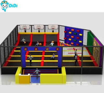 China Comercial Conveniente Crianças Parque de Trampolins Indoor Família Amigável à venda