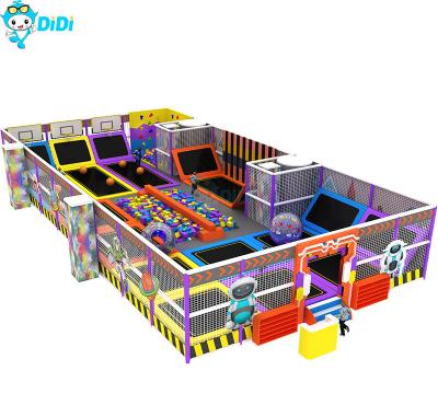 China Popular Kids Indoor Playground Equipment Soft Play Trampoline Park  Space Efficiency for sale