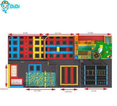 China Ein individueller Trampolinpark für Kinder, ein Spielzentrum für Spaß und Aufregung. zu verkaufen