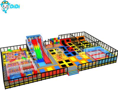 China Multi Function Indoor Commercial Trampoline Park Equipment TUV Certified for sale