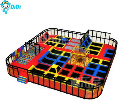 China Colorful Children'S Indoor Trampoline Park Equipment Commercial  Fun Filled for sale