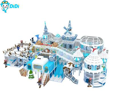 China Equipo de juego suave personalizado con temática de invierno OEM Estructura de juego en interiores para niños pequeños en venta