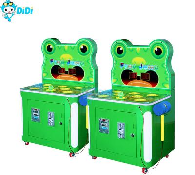 China Crazy Frog Hammer Game Machine Kids Hit Mole Hammer Toy Game Machine for sale