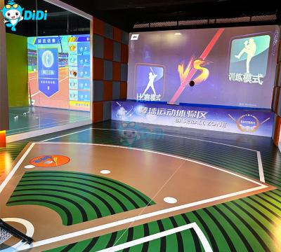 China Simulador de juegos de béisbol de realidad virtual simulador de entrenamiento de golpes y lanzamientos en venta