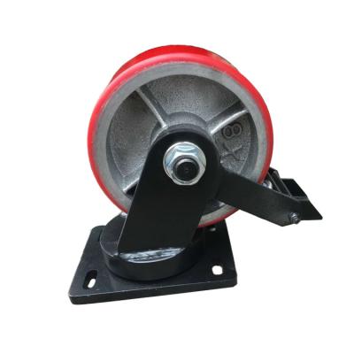 China PIVOT 2 Ton Heavy Duty PU Caster Wheels for sale