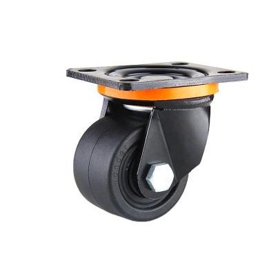 China PIVOT Load Rating 500kg Each Flat Mount 75mm Heavy Duty Swivel Low Profile Caster for sale