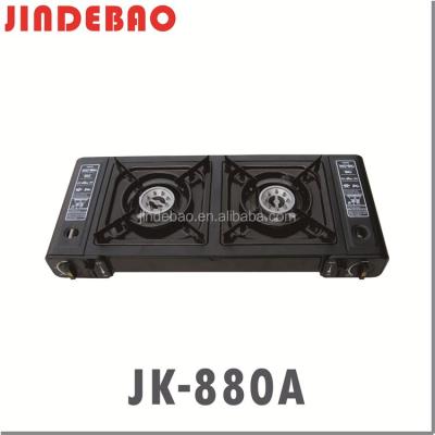 China Homes Gas Stove 2 Burner Camping Portable Gas Stove JK-880A for sale