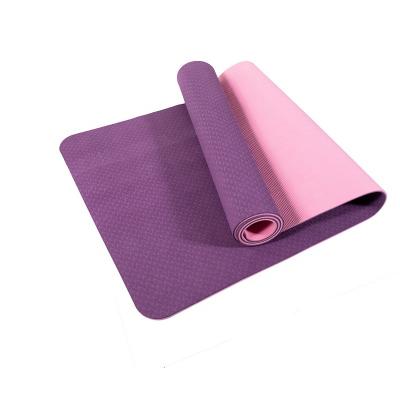 China High Appearance Yoga Mats Comfortable Yoga Fitness And Non-slip Yoga Mats With Two Color for sale