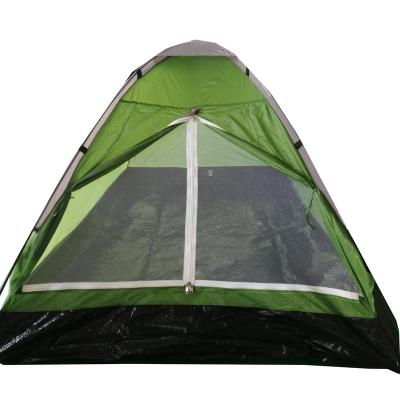 China Silver coating to protect igloo monodome camping tent OEM 2 person green waterproof camping tent from sun for sale