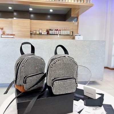 China The Other Fashion 2022 Ladies Diamond Backpack Trend Brand High Quality Central Institute of Statistics for sale