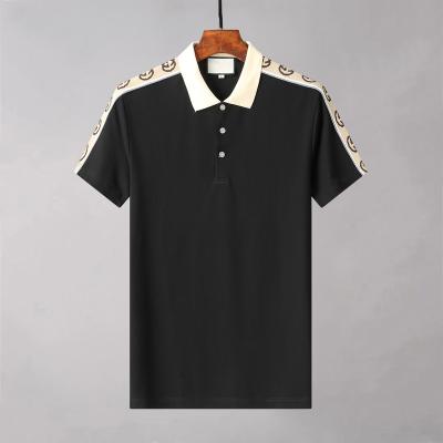 China Fashion High Quality 100% Cotton Mens GG Brand Summer Polo T-shirt Custom LOGO for sale