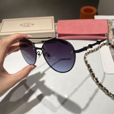 China 2022 new fashion trend color tide brand glass temperament ver02 sunglasses men's and women's sunglasses handsome for sale