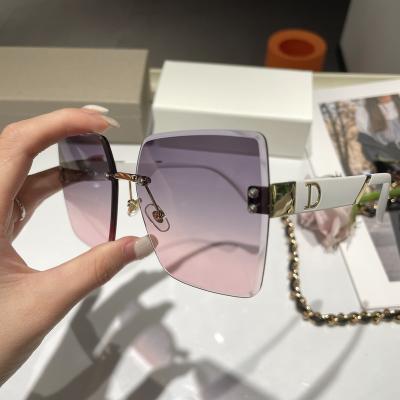 China 2022 fashion trend color tide brand glass beauty temperament dio06 new men's and women's fashion sunglasses dio sunglasses for sale