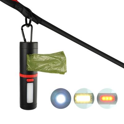 China 2021 Sustainable Amazon Best Seller Pill Form Long Life LED Flashlight Dog Poop Waste Bag Holder Dispenser for sale