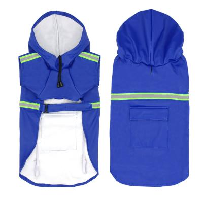 China Viable Custom Wholesale Dog Raincoat Hooded Large Dog Raincoat With Thoughtful Design for sale