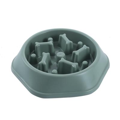 China Automatic Fun Maze Pet Bowl Plastic Slow Feeder Anti Clogging Feeder Prevent Bloating Feeding Plastic Dog Pet Food Bowl for sale