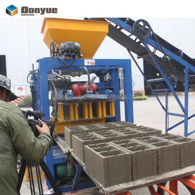 China Building Material Shops Semi Automatic Brick Making Machine Hydraulic Brick Making Machine Concrete Brick Machinery Prices for sale