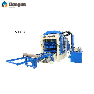 China Building material stores QT8-15 concrete block machine equipment, hollow concrete block/block/road paving block making machine for sale