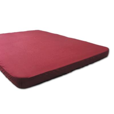 China Nondisposable 100% Cotton Solid Color Camping Mattress Sheet for sale