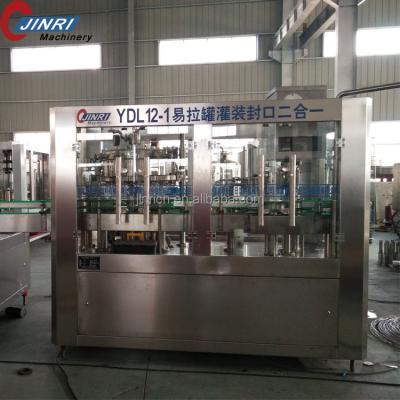 China Automatic Beverage Aluminum Beer Can Filling And Sealing Machine for sale