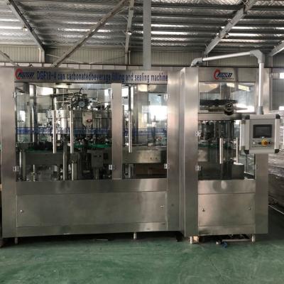 China 330ml Beverage Aluminum Can Beverage Canning Beverage Filling Machine for sale