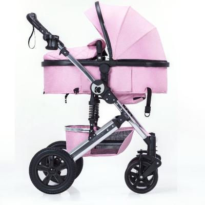 China Wholesale Cotton Travel Cheap System Luxury Baby Stroller 2 in 1 Baby Stroller Baby Pram Large for sale