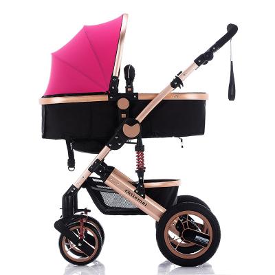 China Hot Sale 588 China Factory Rubber Tire Baby Canvas Stroller for sale